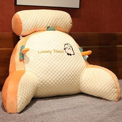Inspired Deals Soft Packed Bedside Cushion Waist Pillow Sofa Tatami Lumbar Support Pillow Medium Husky toast