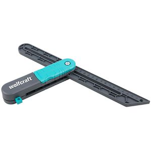 Wolfcraft Winkelschmiege 6958000, Linealanschlag, 320mm, aus Kunststoff