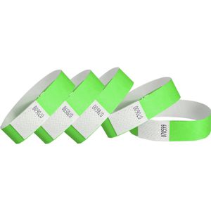 Böttcher-AG Einlassbänder sb-017mng, aus Tyvek, neongrün, 1000 Stück