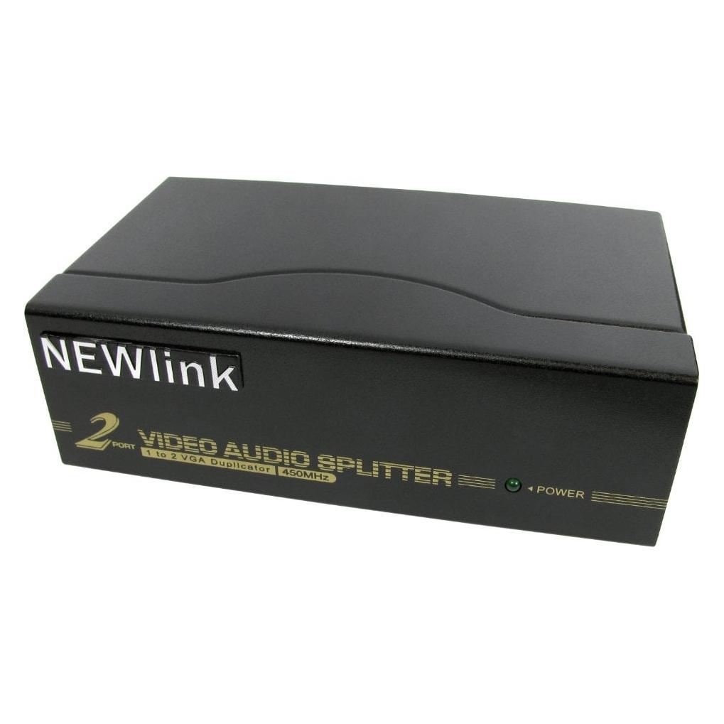 Cables Direct CDL 2 Port SVGA Splitter + Audio (NLKVS-552AUD)