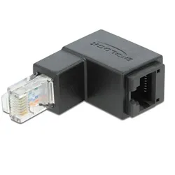 DeLOCK Adapter RJ45 Stecker unten gewinkelt > RJ45 Buchse Cat.6 UTP