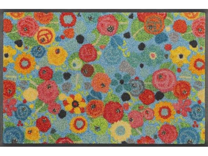 Wash+Dry Paillasson\, Flower Power 40x60cm\, intérieur et extérieur\, Lavable\, Multicolore