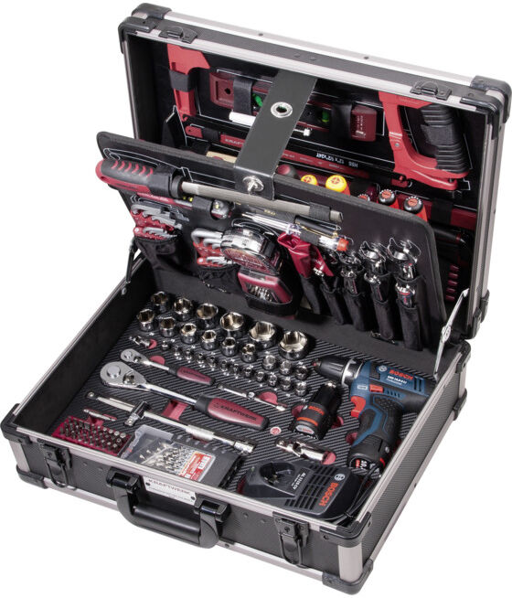 Kraftwerk Kraftwerk 3949 Mallette AluPro avec tournevis sans fil BOSCH 264 pcs. (3949)