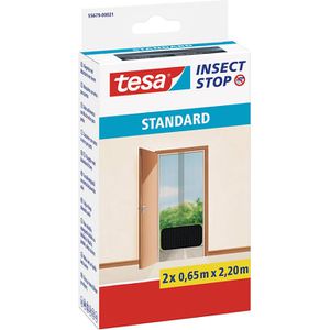 Tesa Fliegengitter Insect Stop Standard, anthrazit, 120 x 220cm, mit Klettband, für Türen