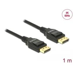 Delock Kabel Displayport 1.2 Stecker > Displayport Stecker 4K 1 m