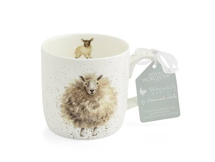 Wrendale Designs Wollige trui - enkele keramische mok van schapen Royal Worcester