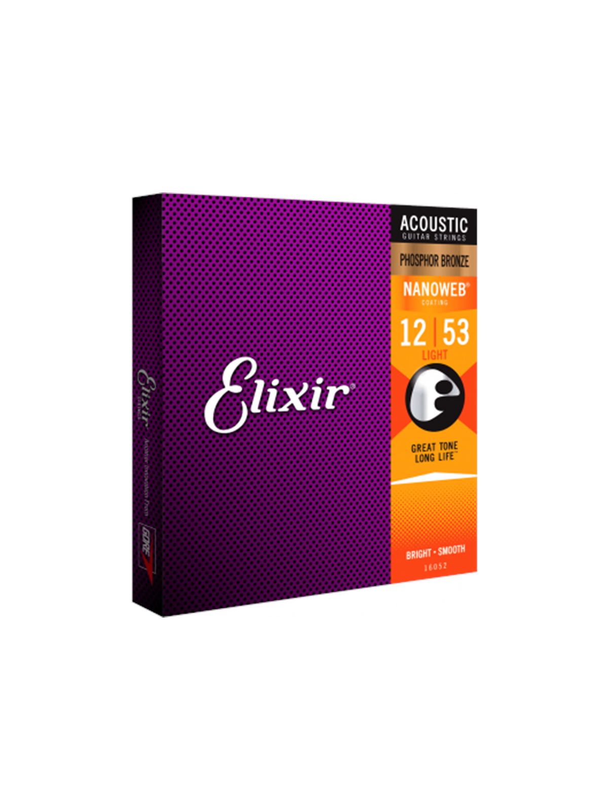 Elixir Strings 16052 - Phosphor Bronze - Akustik-Saiten - Nanoweb - Light (12-53)