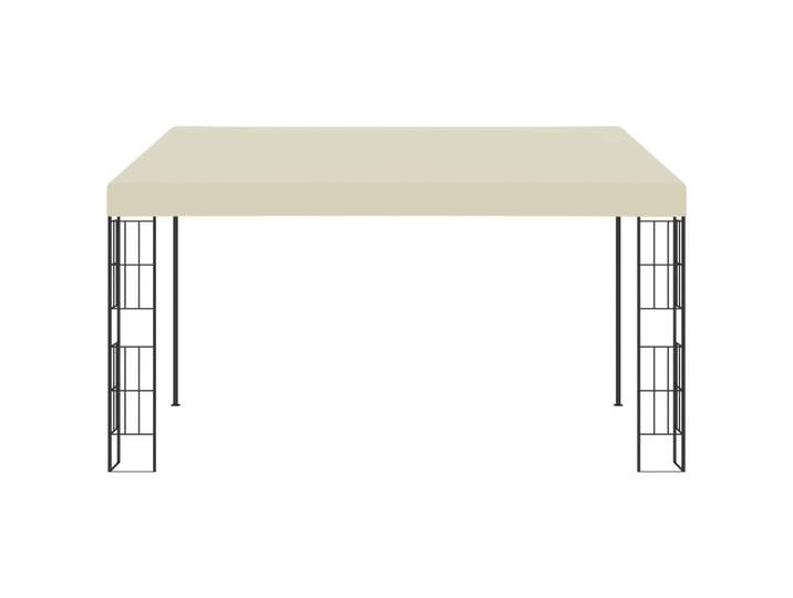 vidaXL Pavillon mural 3 x 4 m Tissu blanc crème