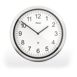 Mebus Funk-Wanduhr Ø25cm - weiß
