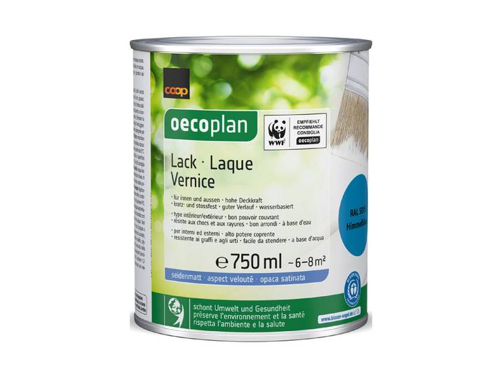 Oecoplan Lack seidenmatt Himmelsblau 750 ml