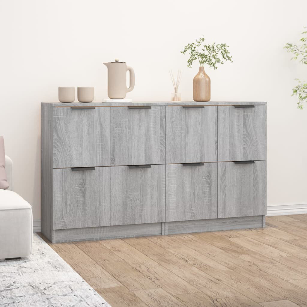 17 Stories Jarielle 120 cm W Sideboard Light Grey 70cm H X 120cm W X 30cm D