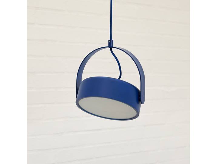 Stage Suspension Blue - Hübsch - Salon / séjour - Design - Métal - À ampoule unique