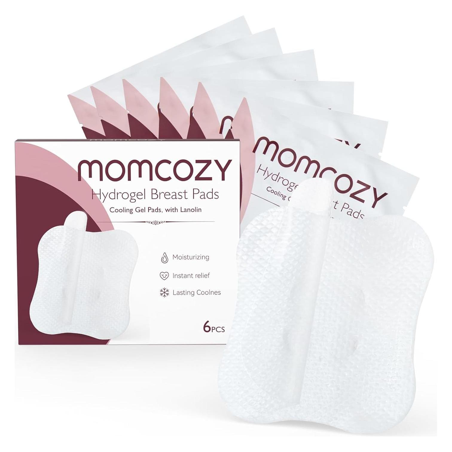 Momcozy Soothing Gel Pads for Breastfeeding 6 pcs (BF009-NA00NB-A)