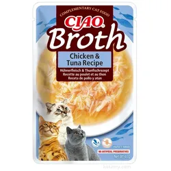 INABA Ciao Broth Katzenfutterzusatz mit Huhn- und Thunfischgeschmack in Brühe 40g