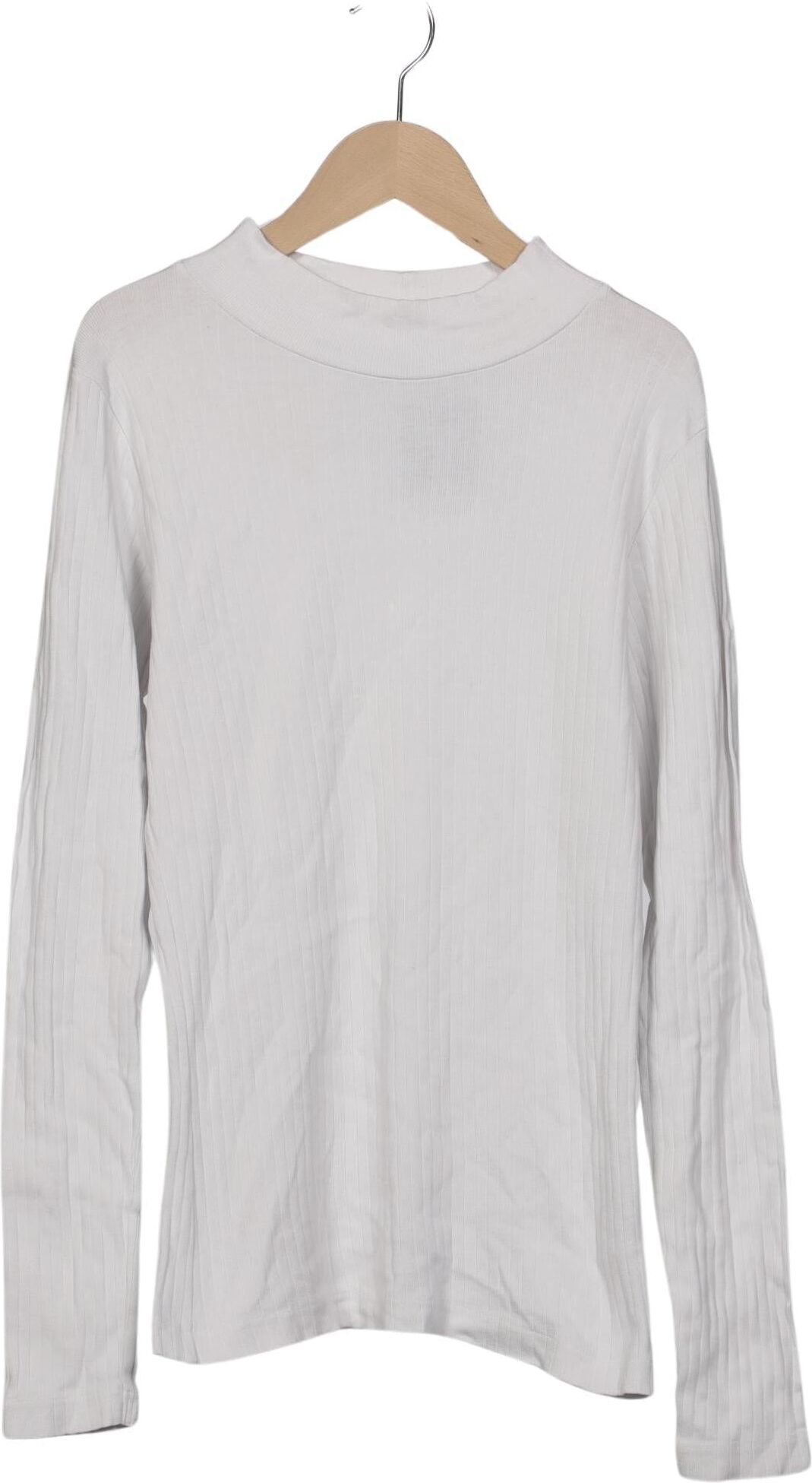 Kings of Indigo Damen Langarmshirt, Weiß, Gr. S, Baumwolle - Second Hand