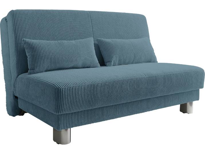 Schlafsofa HOME AFFAIRE Gina , blau (petrol), B:140cm H:86cm T:195cm, Sofas, Schlafsofa, mit einem Handgriff vom Sofa zum Bett