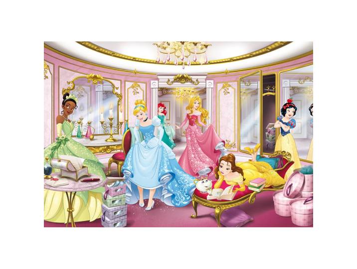 Komar - Papier Peint Photo Les Princesses Disney Dans Leur Dressing 368cm X 254cm