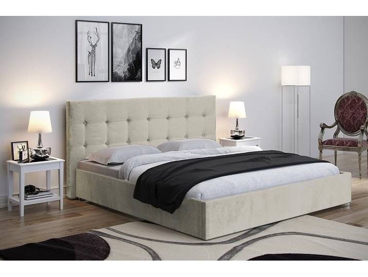 Xlmoebel Polsterbett Luxus Design Bett 180x200 cm Modernes Doppelbett Exklusiv (Doppelbett, 180x200 cm), Made in Europa