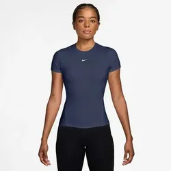 NIKE Damen Shirt ONE FITTED, Größe L in Blau Blau
