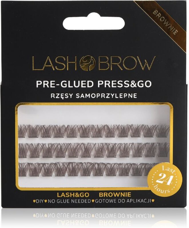 Lash Brow Press&Go Self-Adhesive Eyelashes self-adhesive cluster lashes Party Fever Brownie 1 pc