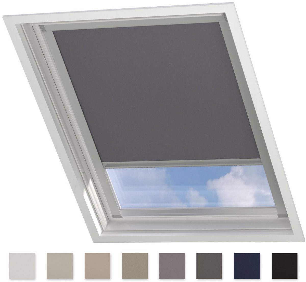 Velux Dakraam Rolgordijn Trend Verduisterend - Light Grey - C02