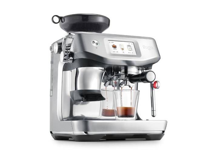 SAGE Siebträgermaschine Touch Impress Cold , Energieeffizienz: A++, silber (silberfarben), B:33cm H:41cm T:38cm, Kaffeemaschinen, Milchschaumdüse, Siebträgermaschine