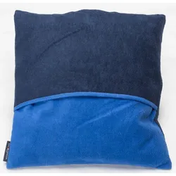 David Fussenegger Kissenhülle Velvet 'uni/wende' 50 x 50 cm Blau