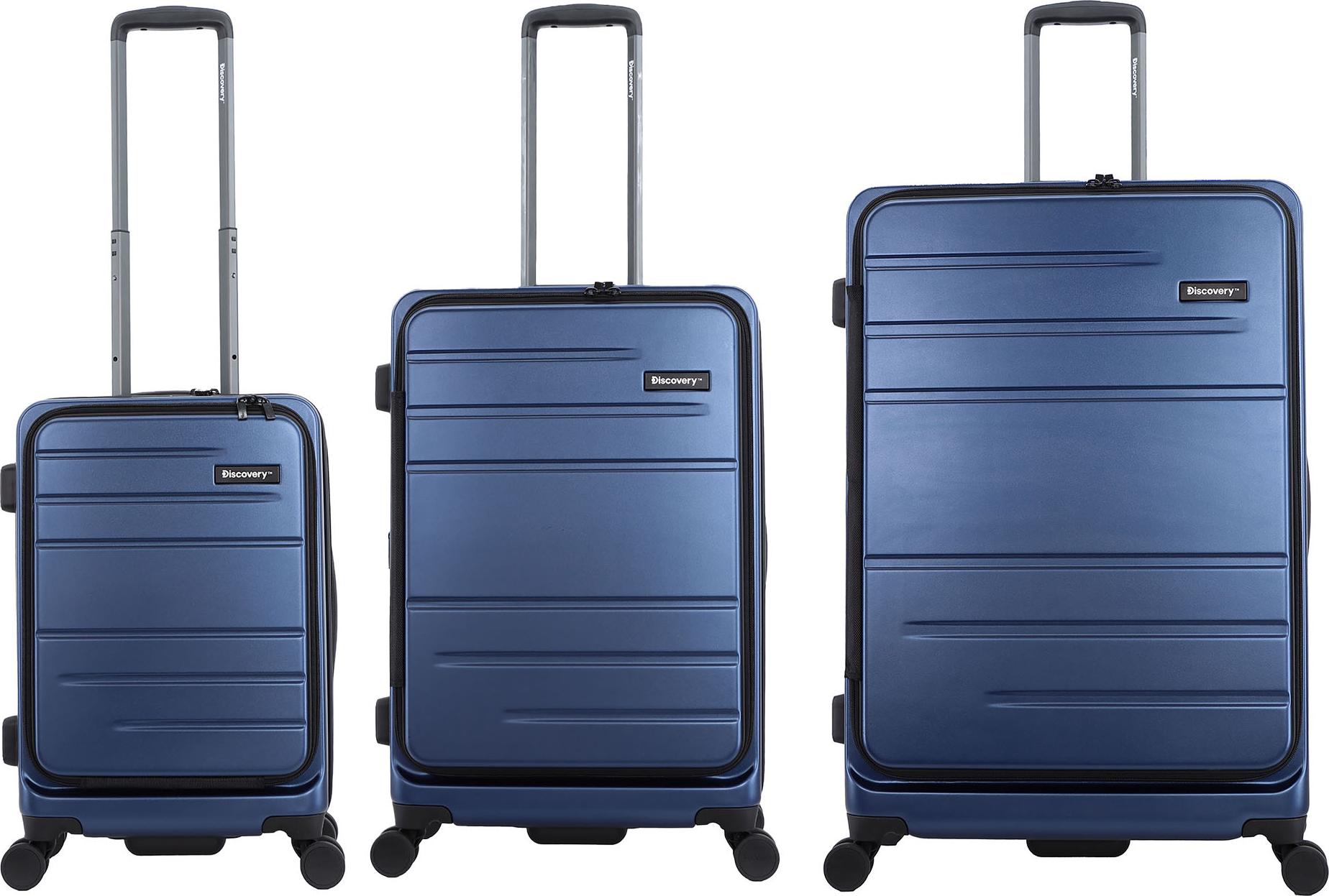 Discovery Koffer-Set Patrol aus hochwertigem Polycarbonat-Material Blue One Size