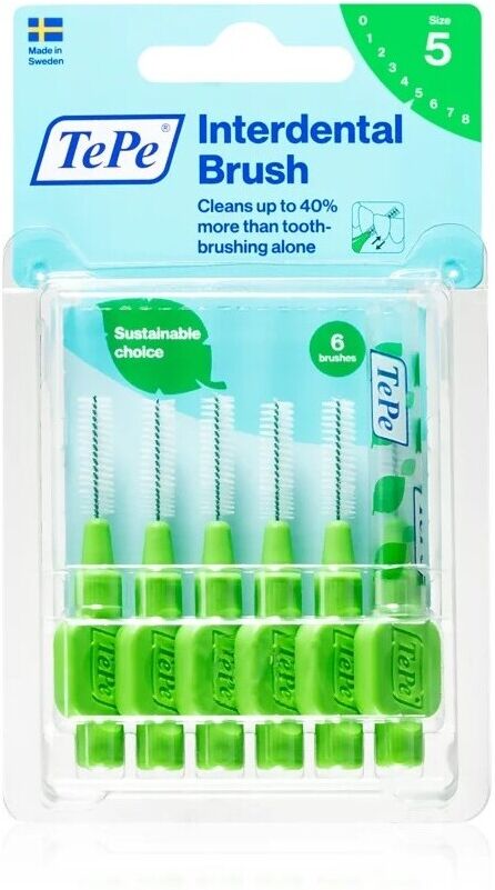 TePe Interdental Brush 0.8 Green 6 Units