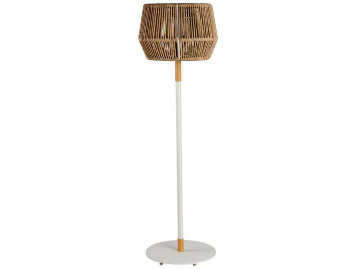 Tierra Outdoor Aussenstehleuchte, Creme, Metall, Textil, 136 cm, Lampen & Leuchten, Aussenbeleuchtung, Aussenleuchten