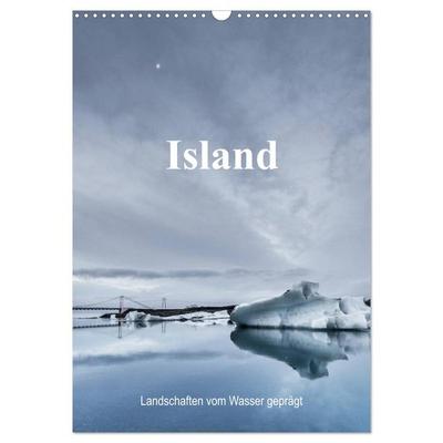 Island - Landschaften vom Wasser geprägt (Wandkalender 2026 DIN A3 hoch), CALVENDO Monatskalender
