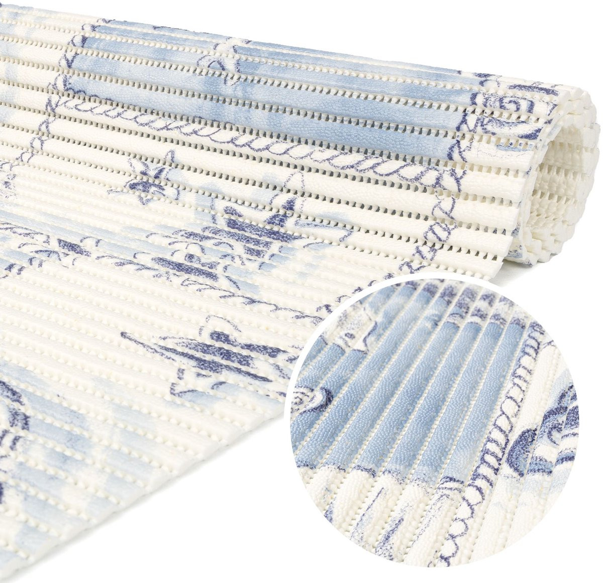 ANRO Badmat Dolfijnen 65x120 cm - Antislip - Sneldrogend