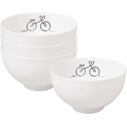 Villeroy & Boch Multipack Statement Lines Bol Family - 4 Stück, Schüssel + Schale, Weiss