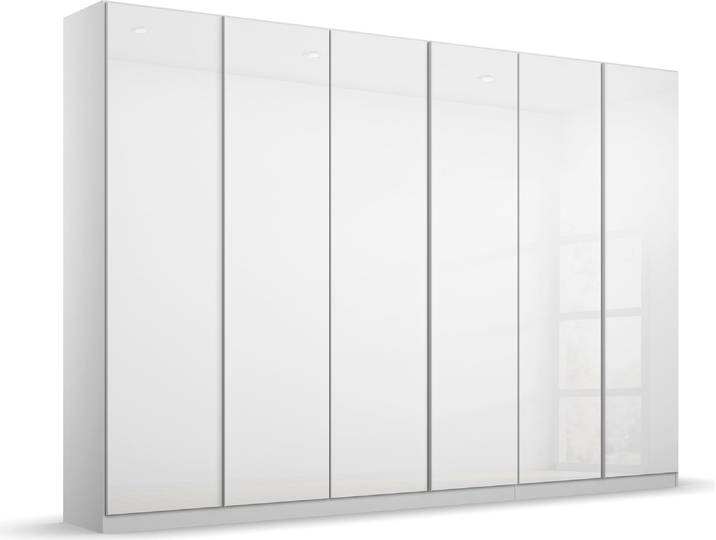 Drehtürenschrank RAUCH Monostar , weiß (alpinweiß, glas kristallweiß), B:271cm H:210cm T:54cm, Holzwerkstoff, Schränke, Drehtürenschrank, mit Glasfront sowie umfangreicher Innenausstattung