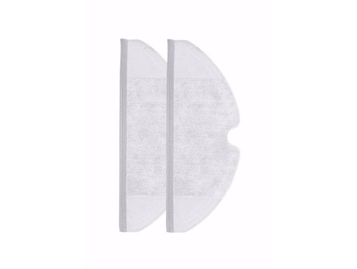 Homava Mop Bezug für Roborock S5 - S7 - 2Stk Mop-Bezug – Staubsauger Roboter Zubehör – weiss