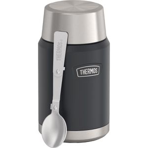 Thermos Thermobehälter Icon Food Jar 4120333071, Edelstahl, hält 14 h warm, graphite, auslaufsicher, 710 ml