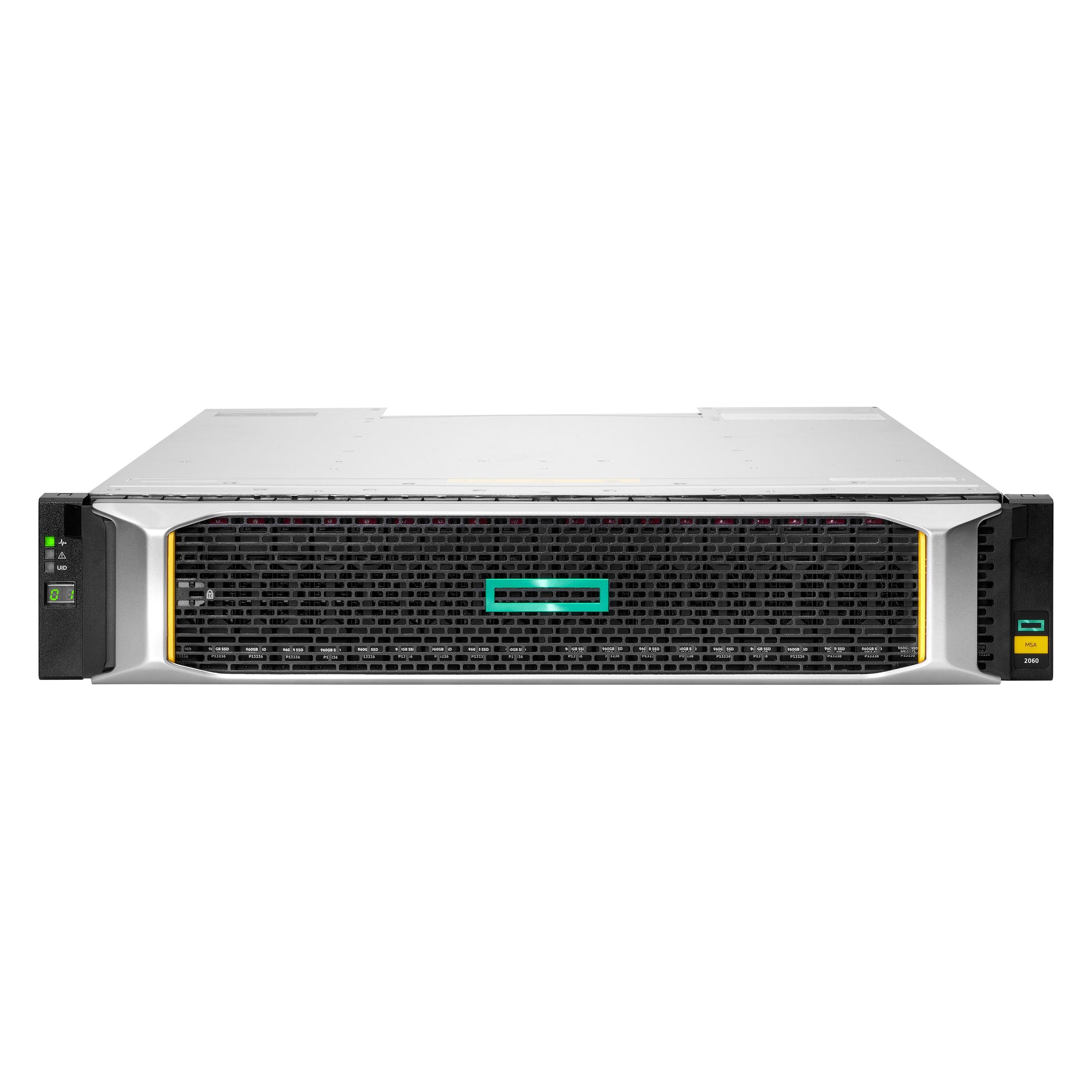 HPE MSA 2060, HDD+SSD, 5 kg, Rack (2U), Silver, Black (Fibre Channel) (R0Q78B)