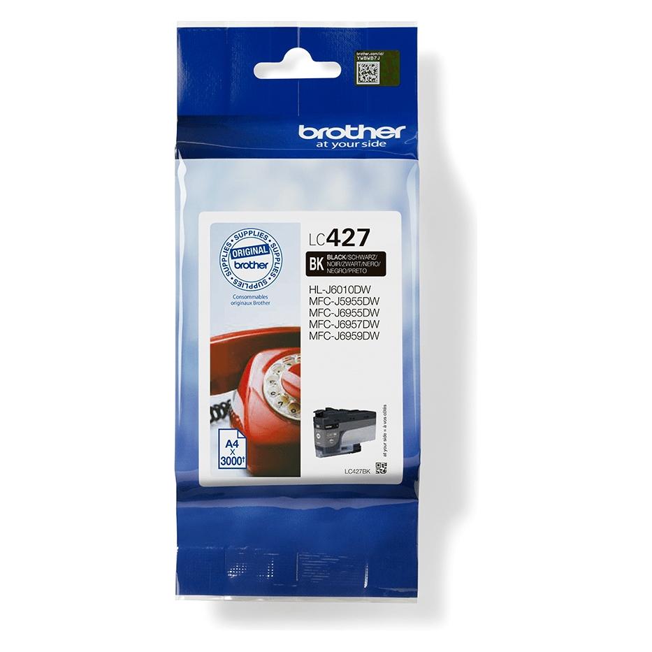 Brother Tintenpatrone schwarz (BK) (LC-427BK)