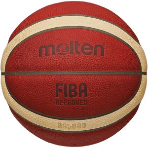 Molten Basketball B6G5000, indoor, Größe 6, orange/weiß, 570 Gramm, Spielball
