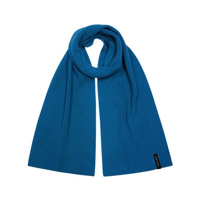 Schal FALKE "FALKE Schal", Jungen, Gr. onesize, cyan (6964), Modetücher Schal