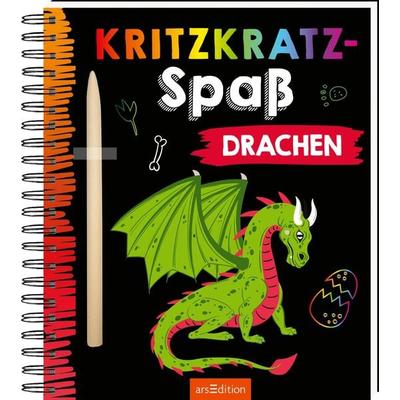 Kritzkratz-Spaß Drachen, Gebundene Ausgabe von , arsedition, 978-3-8458-6245-3