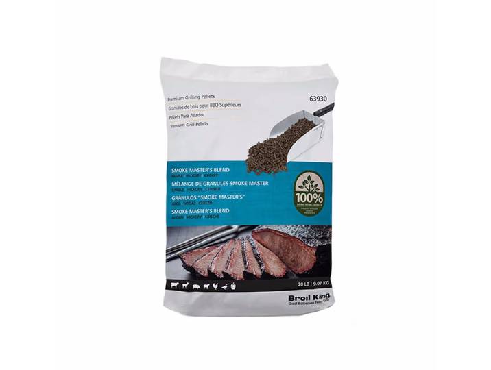 Broil King King Smoke Master`s Blend 9kg Pellets – Holzkohle/Briketts/Grill Anzünder – braun