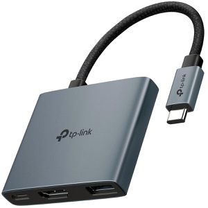 TP-Link Dockingstation 3-in-1, UH3020C, 100 Watt, für Notebooks, USB-C 3.0