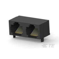 TE Connectivity TE AMP MODULAR JACKS - INVERTED AND LEDS MODULAR JACKS - INVERTED AND LEDS 5406526-1 1 St.