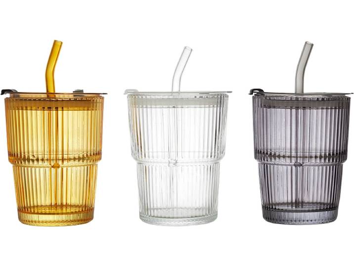 COOK CONCEPT Kaffeebecher ANDREA 40cl glas mehrfarbig 1 Stück