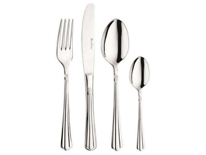 Pintinox Besteckset Bernini, Edelstahlfarben, Metall, 24-teilig, ISO 9001, rostfrei, lebensmittelecht, Besteck, Besteck-Sets