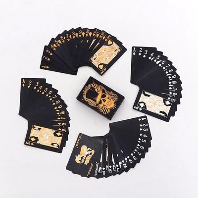 Inspire Select Royal Skull Waterproof Playing Cards Luxury Gold & Silver Foil Poker Deck golden Skull