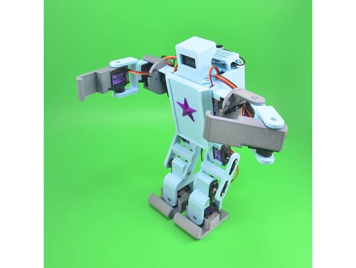 Robot humanoïde 12 DOF avec contrôleur vocal, jouet intelligent pour Arduino, programmation graphique Open Source Mixly