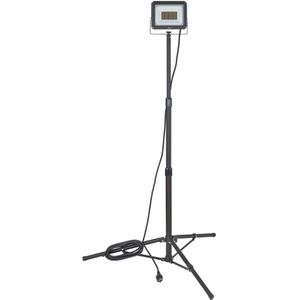 Brennenstuhl Baustrahler JARO 7060 LED, Netzbetrieb, 5 m Kabel, IP65 Strahlwasserschutz, mit Stativ, 50 Watt, 5.800 Lumen