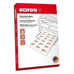 Kores, Etiketten, Universal-Etiketten, 105,0 x 74,0 mm, weiss, GP ohne Rand